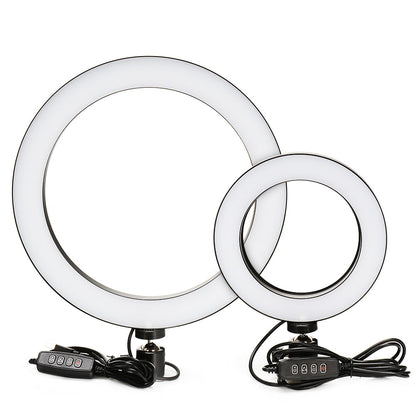 Aro de Luz LED Regulable para Cámara - Iluminación Profesional para Fotos y Vídeos
