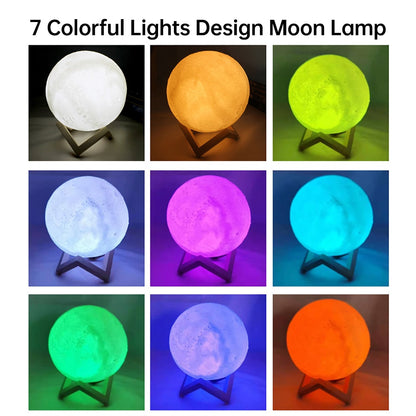 LED Night Light in Shape of Moon
