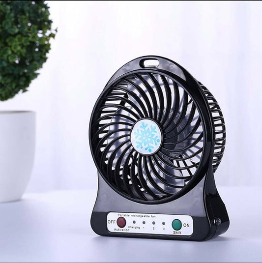 Ventilador Portátil USB Recargable de Alta Potencia.