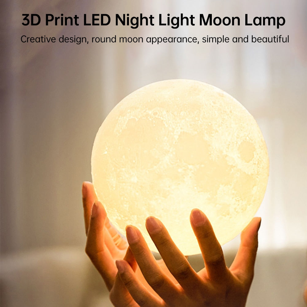 LED Night Light in Shape of Moon