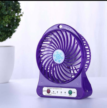 Ventilador Portátil USB Recargable de Alta Potencia.