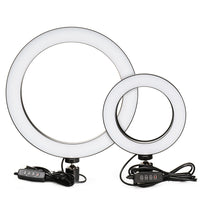Aro de Luz LED Regulable para Cámara - Iluminación Profesional para Fotos y Vídeos