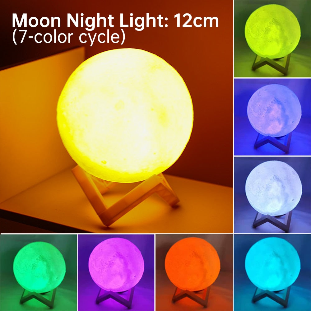 LED Night Light in Shape of Moon