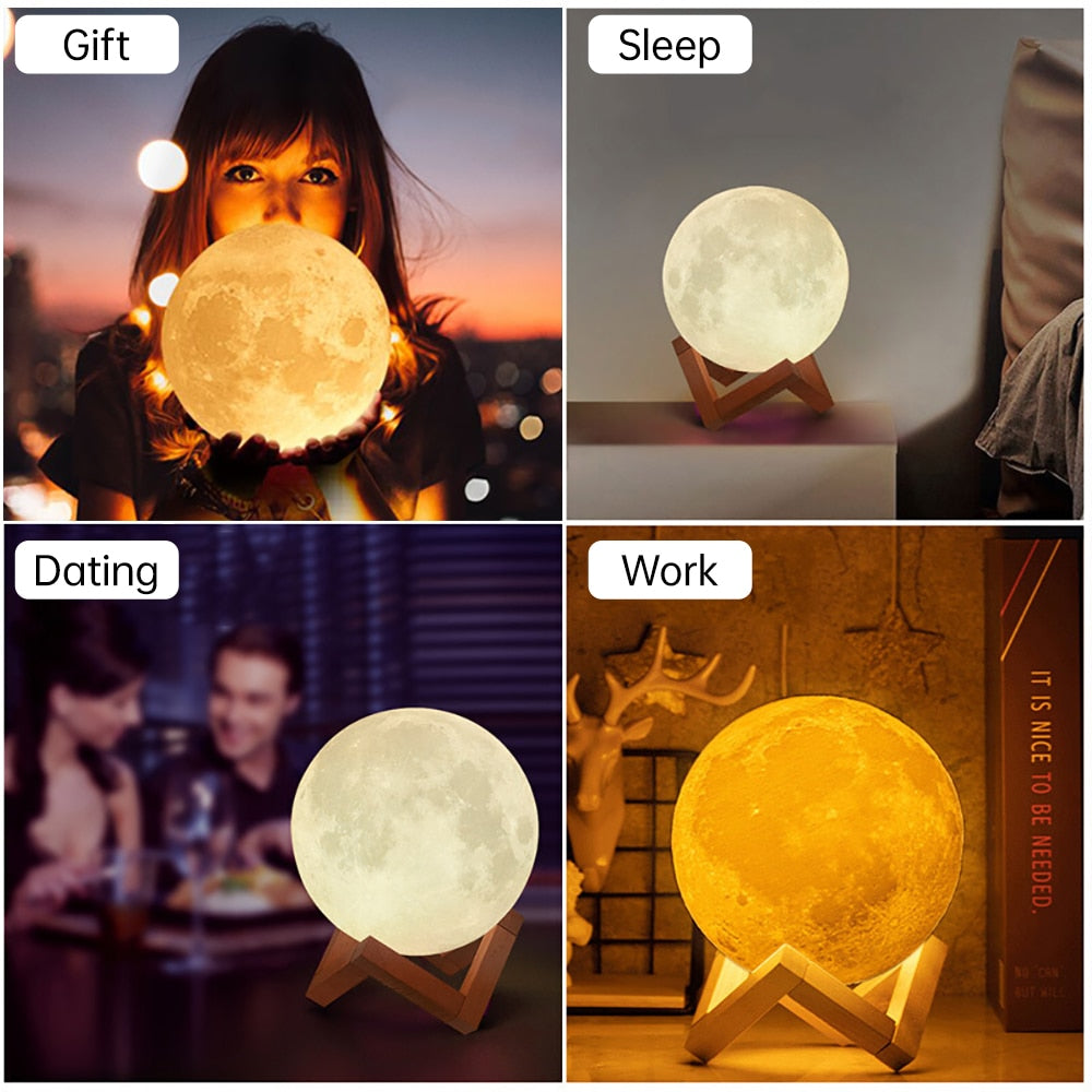 LED Night Light in Shape of Moon